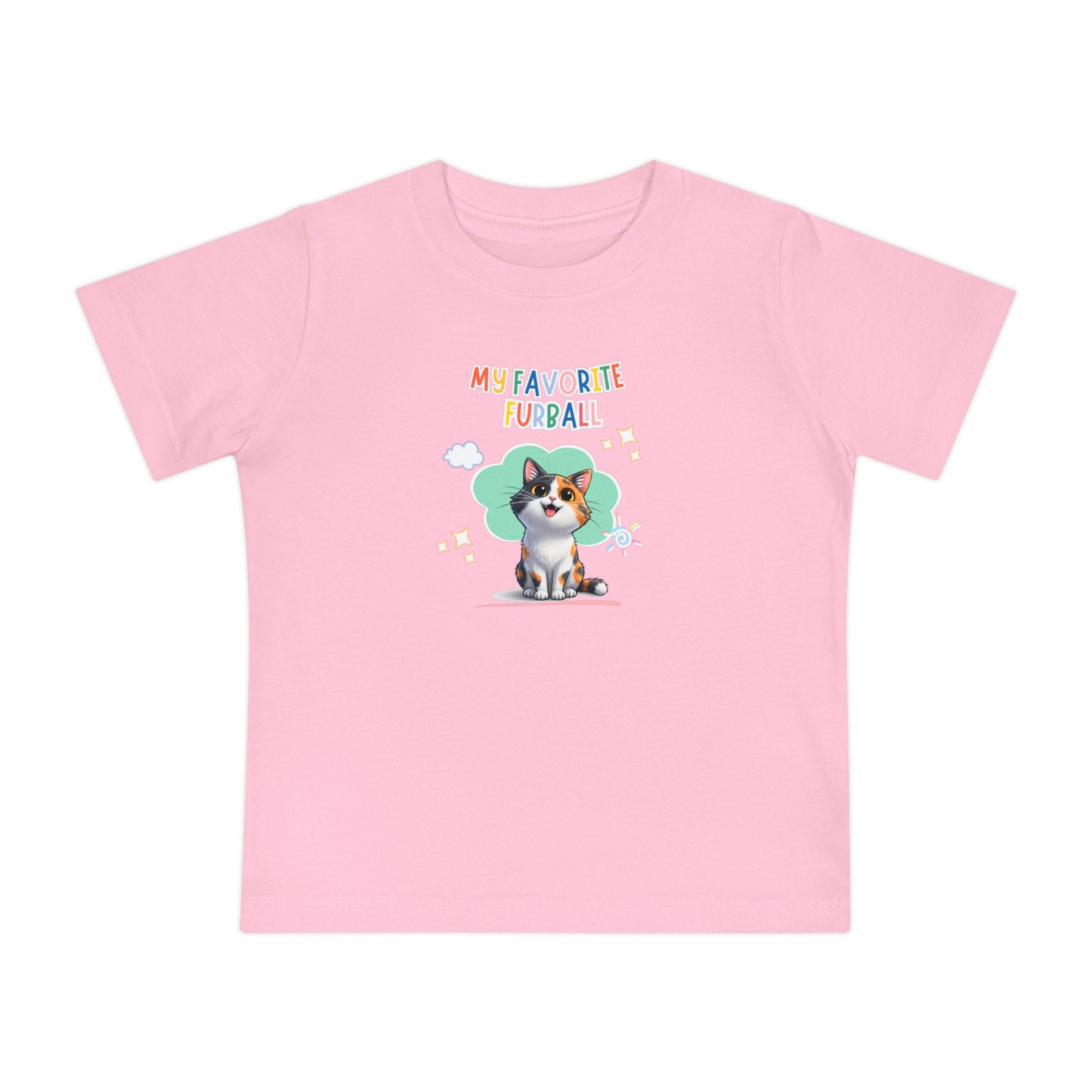 Short hair calico cat Favorite Furball Baby Tee