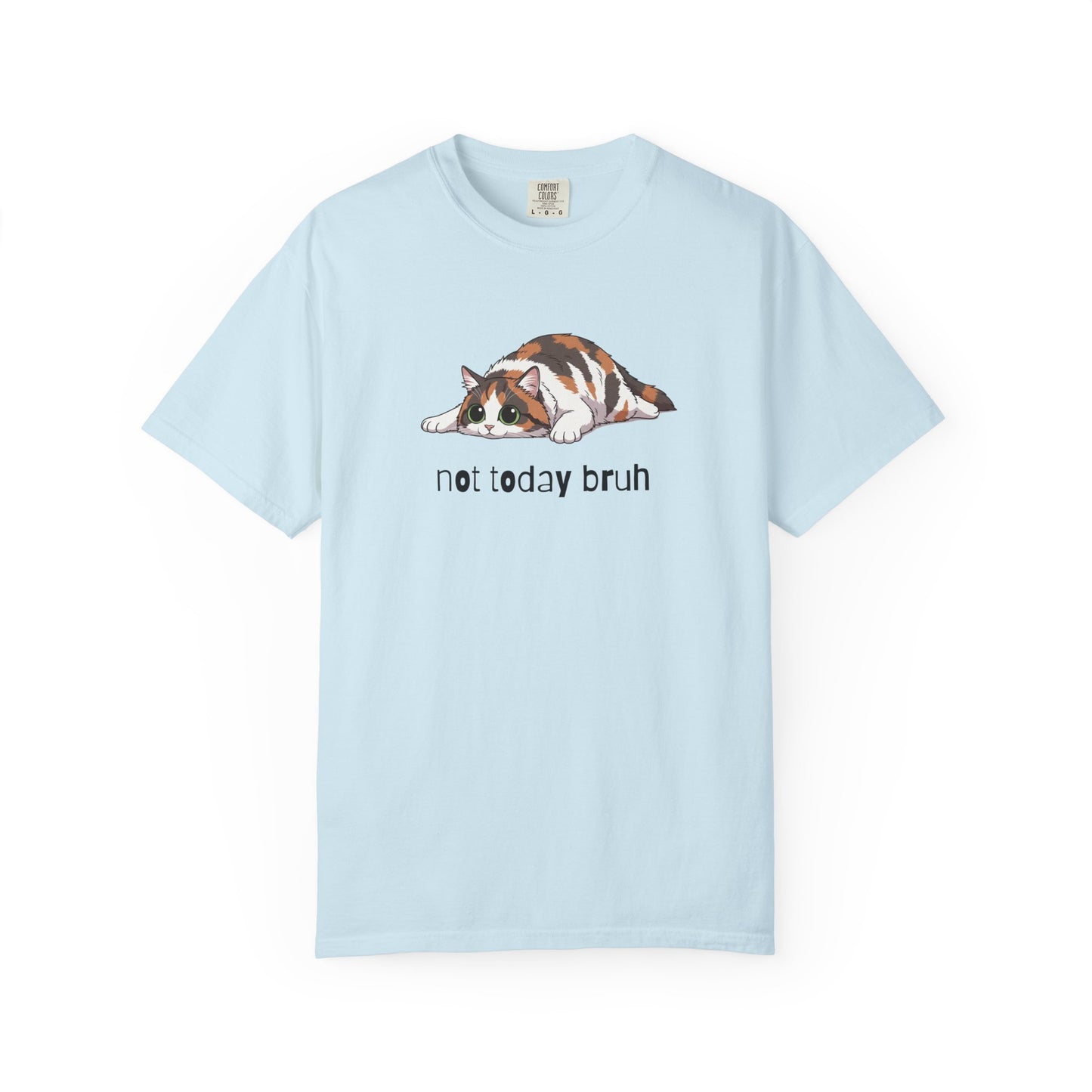 Long hair calico cat Not Today Bruh T-Shirt