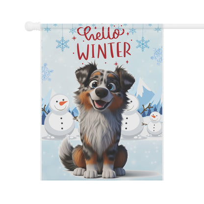 Aussie Hello Winter Garden Banner