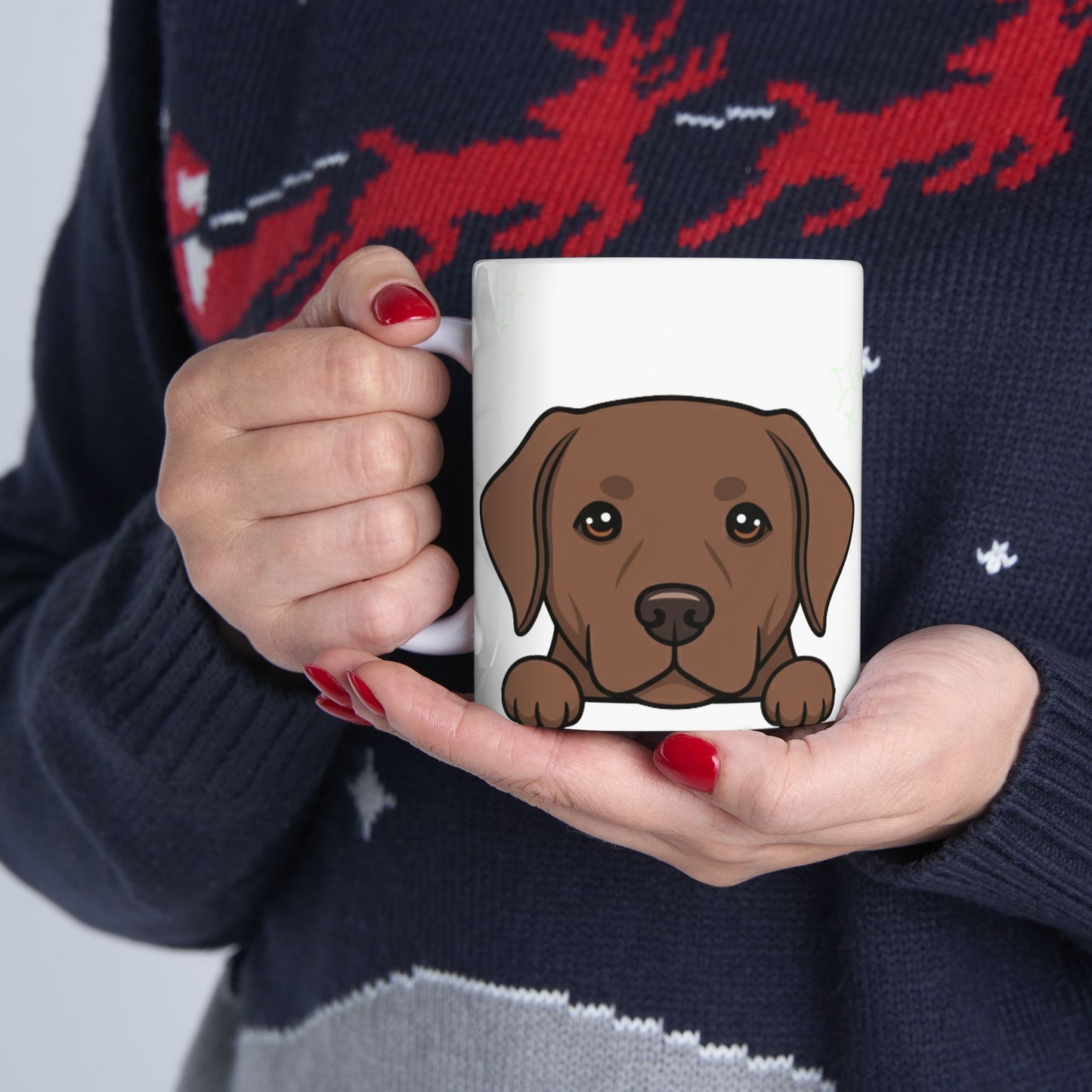 Lab Peek-a-Boo Mug | Best Labrador Retriever Mama Gift