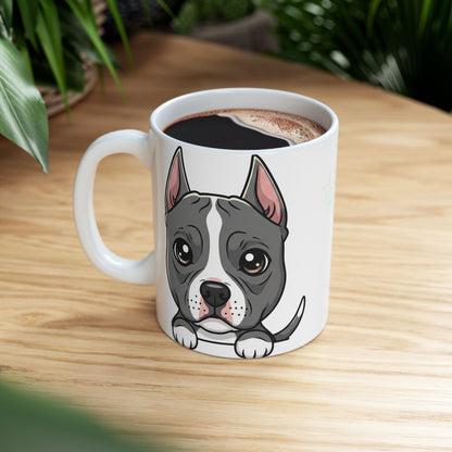 American Stafford Terrier Peek-a-Boo Mug | Best Staffy Daddy