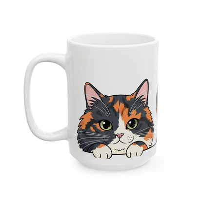 Cat Peek-a-Boo Mug | Best Cat Daddy Gift