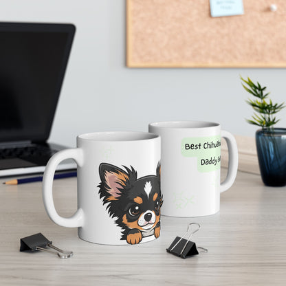Chihuahua Peek-a-Boo Mug | Best Chihuahua Daddy Gift