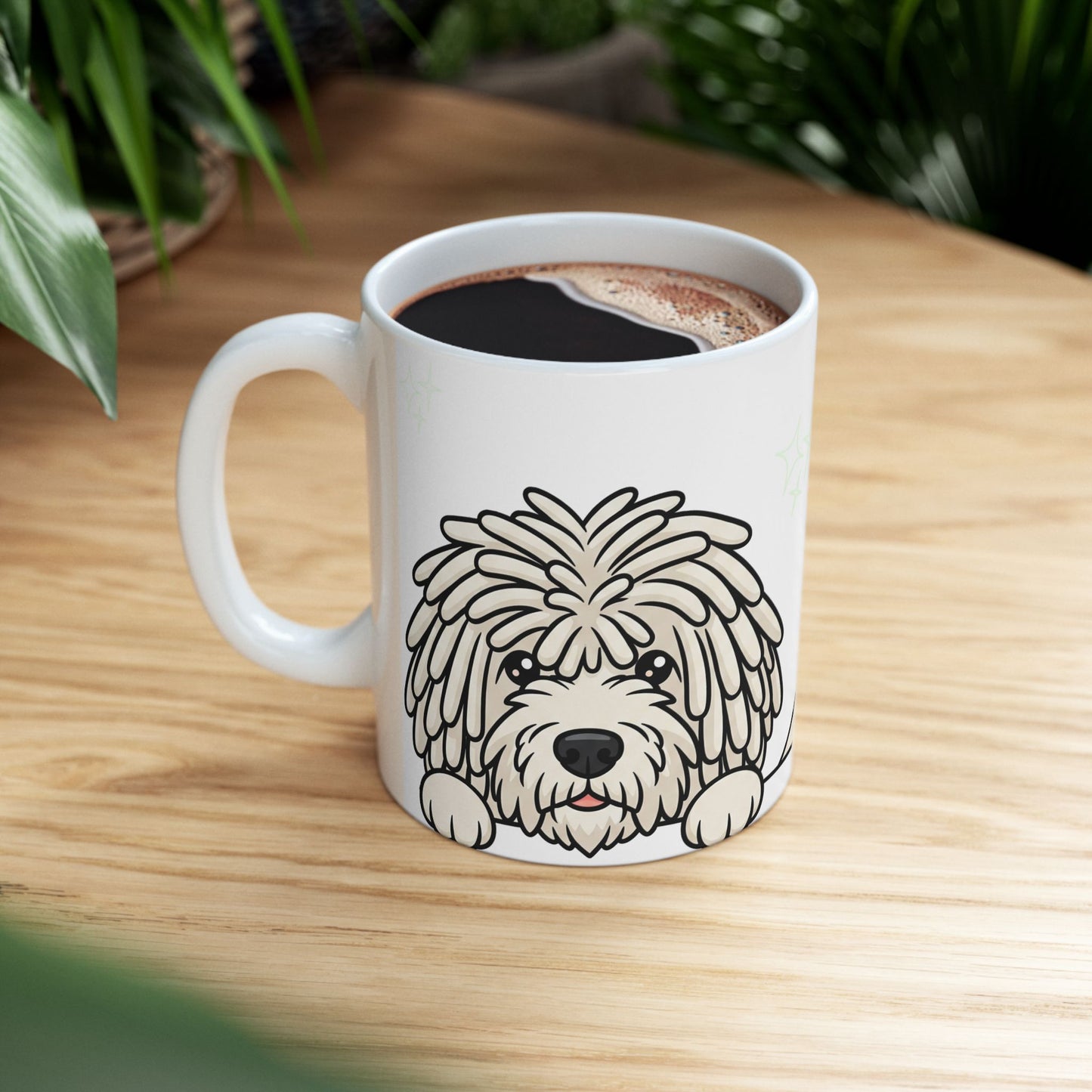 Komondor Peek-a-Boo Mug | Best Komondor Mama Gift