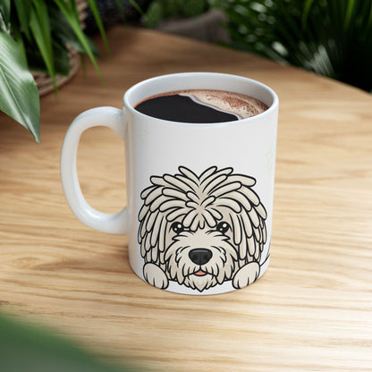 Komondor Peek-a-Boo Mug | Best Komondor Mama Gift