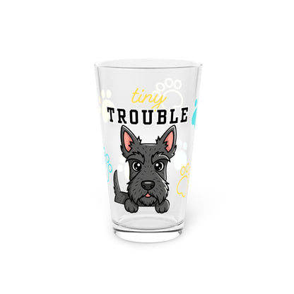 Scottie Tiny Trouble Pint Glass