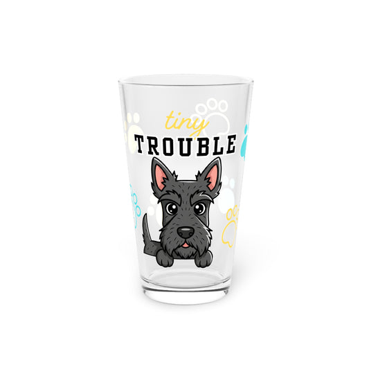 Scottie Tiny Trouble Pint Glass