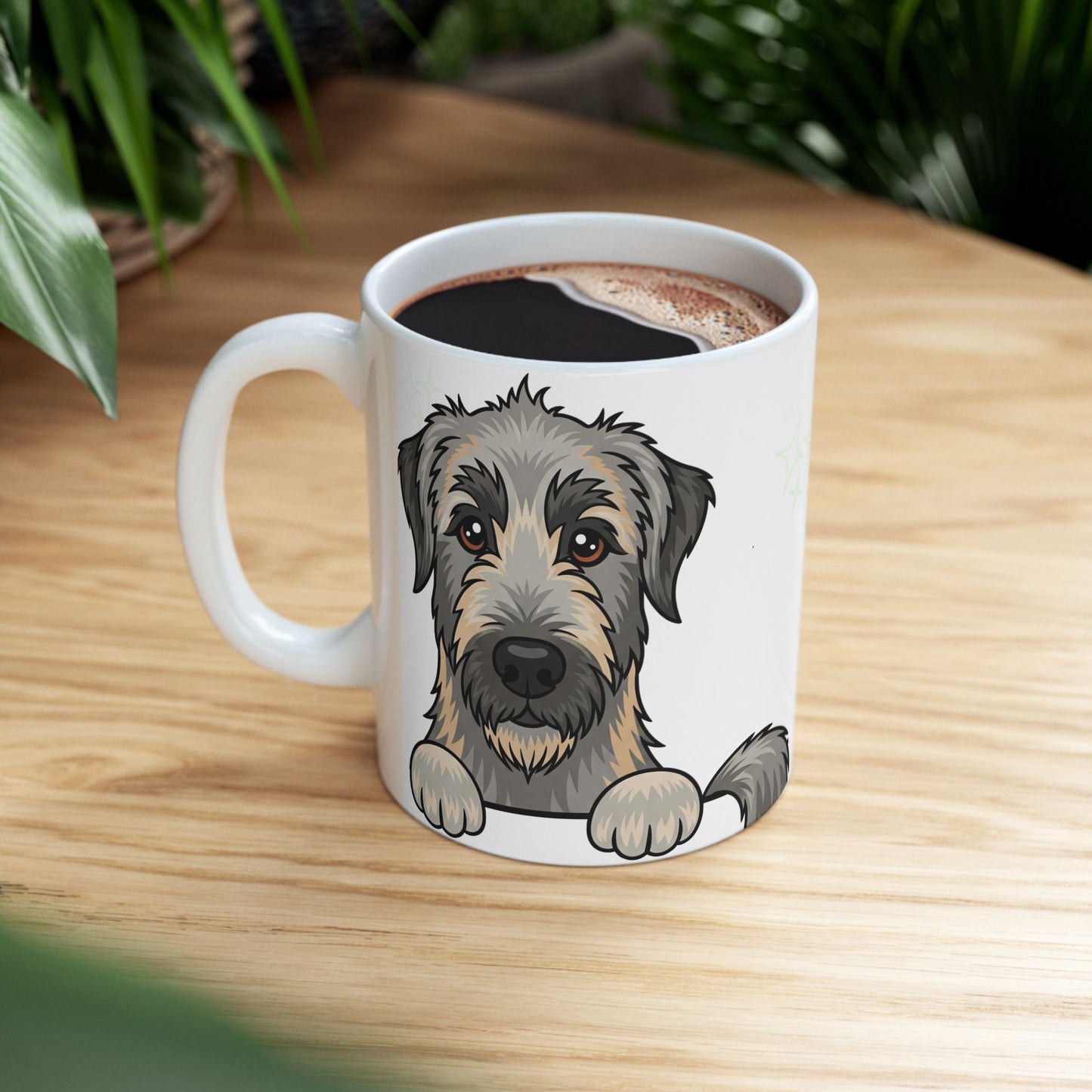 Irish Wolfhound Peek-a-Boo Mug | Best Irish Wolfhound Daddy Gift