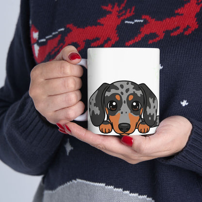 Dachshund Peek-a-Boo Mug | Best Weenie Mama Gift