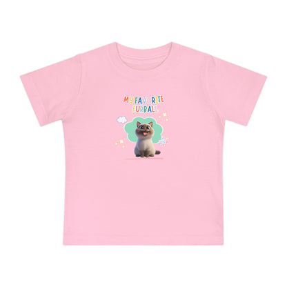 Siamese Cat Favorite Furball Baby Tee