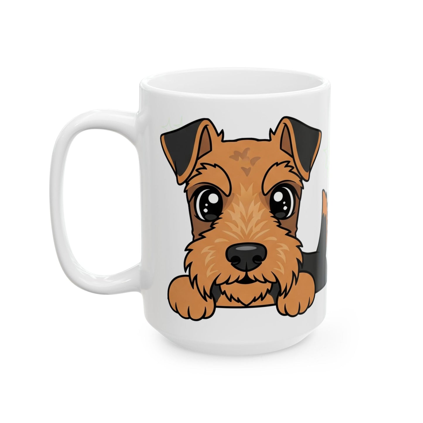 Welsh Terrier Peek-a-Boo Mug | Best Welshie Daddy Gift