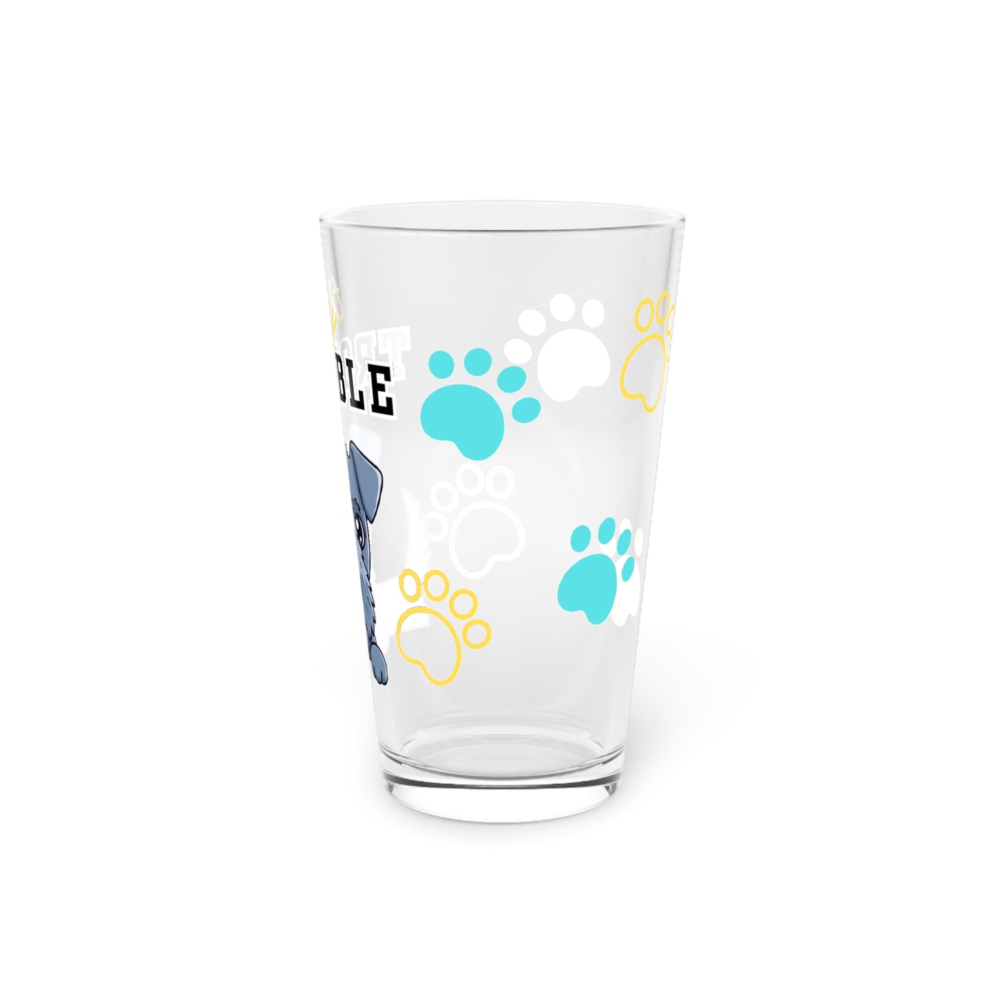 Kerry Blue Tiny Trouble Pint Glass