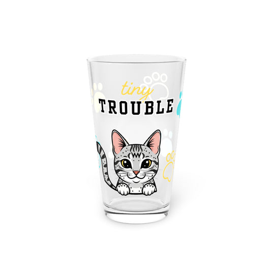 Egyptian Mau Tiny Trouble Pint Glass