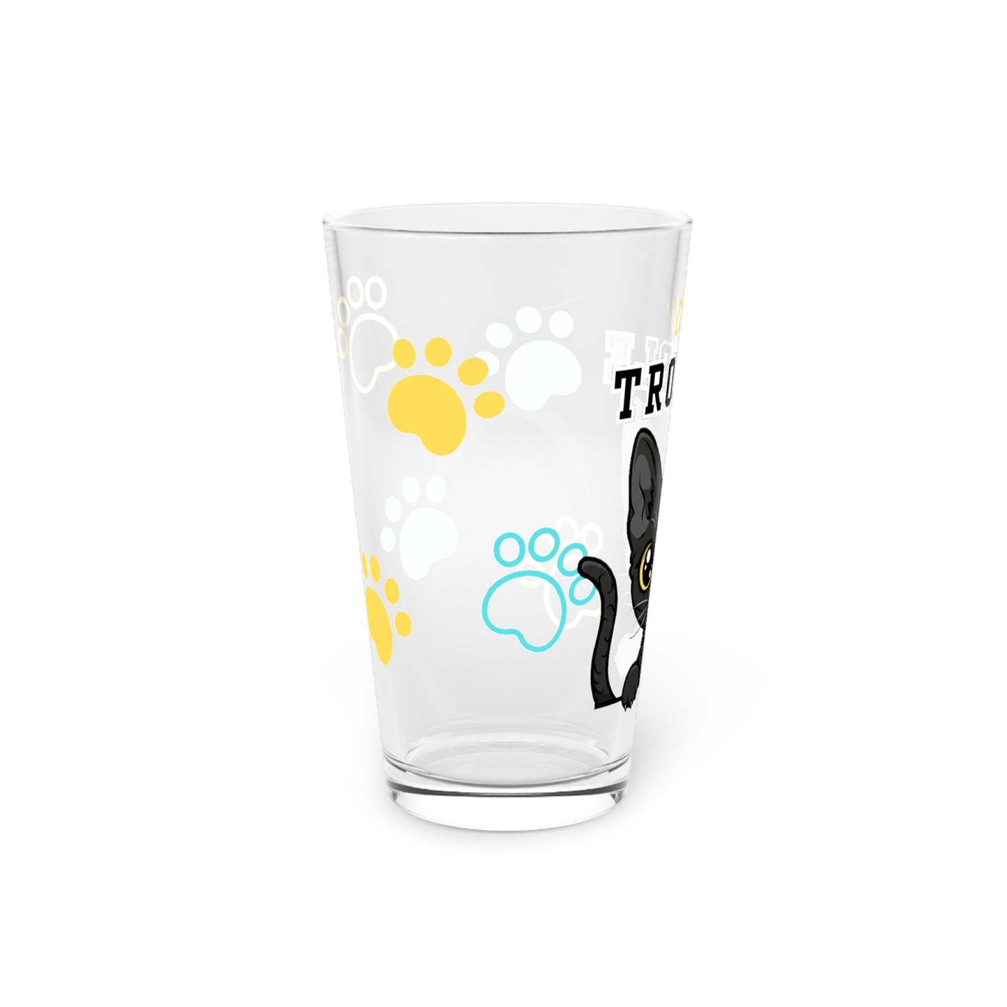 Devon Rex Tiny Trouble Pint Glass