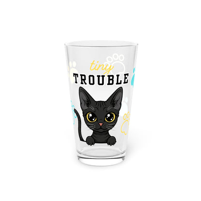 Devon Rex Tiny Trouble Pint Glass