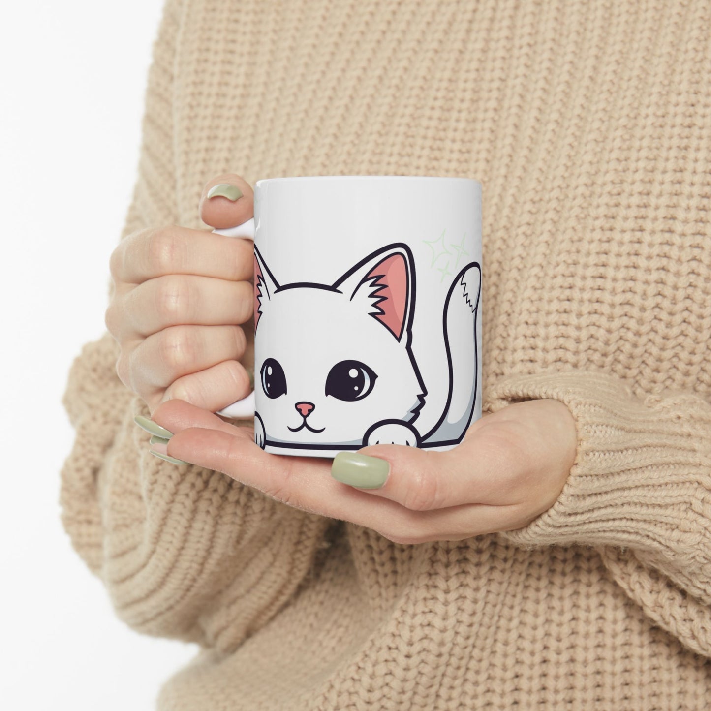 Cat Peek-a-Boo Mug | Best Cat Mama Gift