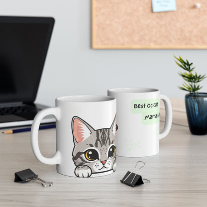 Ocicat Peek-a-Boo Mug | Best Ocicat Mama Gift