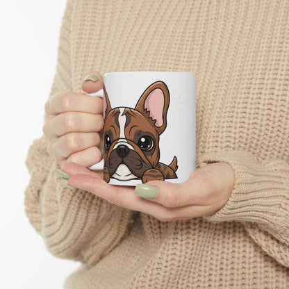 French Bulldog Peek-a-Boo Mug | Best Frenchie Daddy Gift