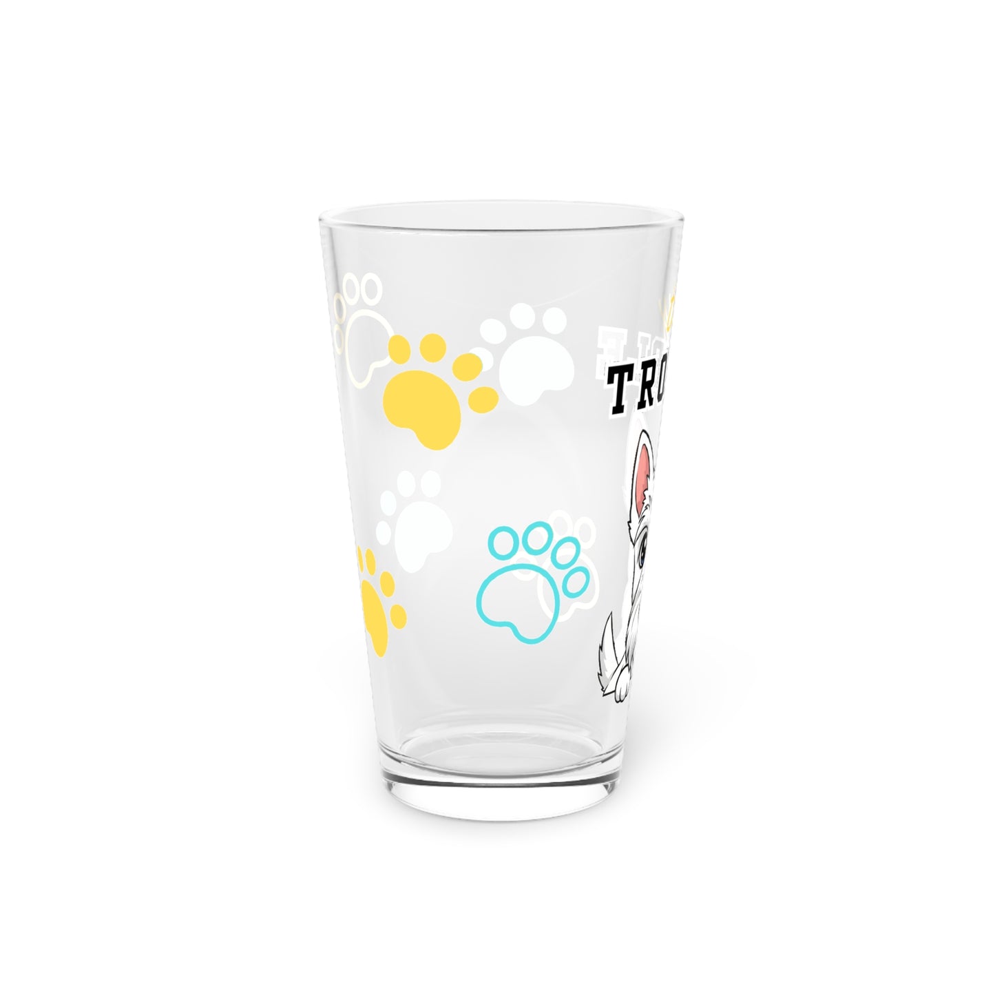 Scottie Tiny Trouble Pint Glass