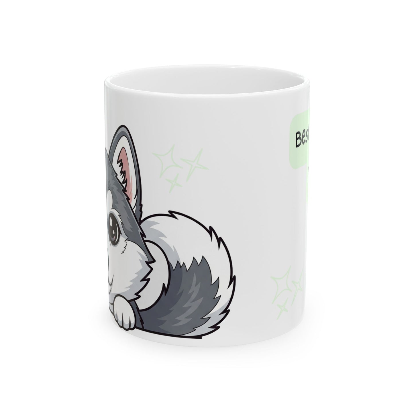Husky Peek-a-Boo Mug | Best Husky Daddy Gift