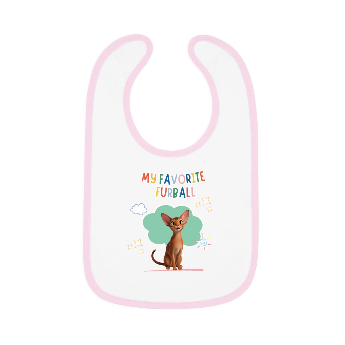 Abyssinian Favorite Furball Baby Bib