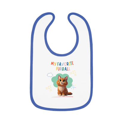Shorthair Orange Tabby Cat Favorite Furball Baby Bib
