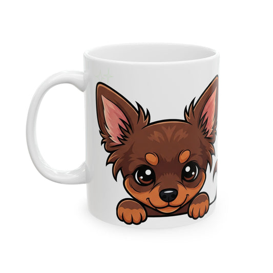 Chihuahua Peek-a-Boo Mug | Best Chihuahua Daddy Gift