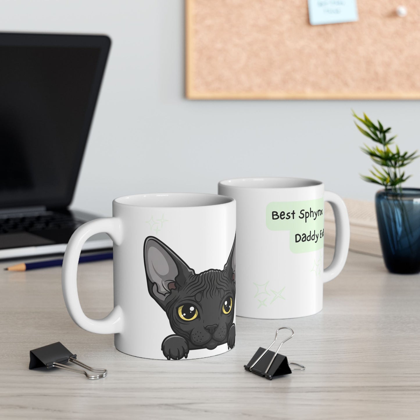 Sphynx Peek-a-Boo Mug | Best Sphynx Daddy Gift