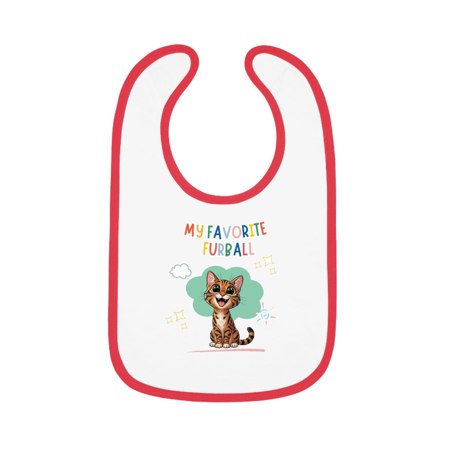 Bengal Cat Favorite Furball Baby Bib