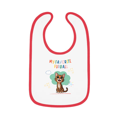 Bengal Cat Favorite Furball Baby Bib