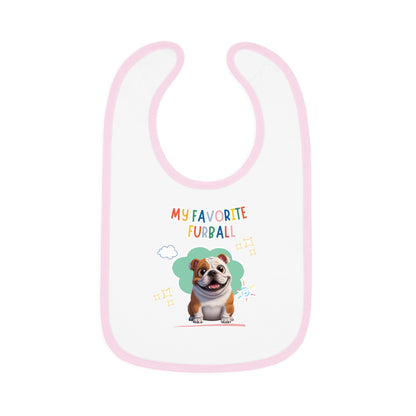Bulldog Favorite Furball Baby Bib