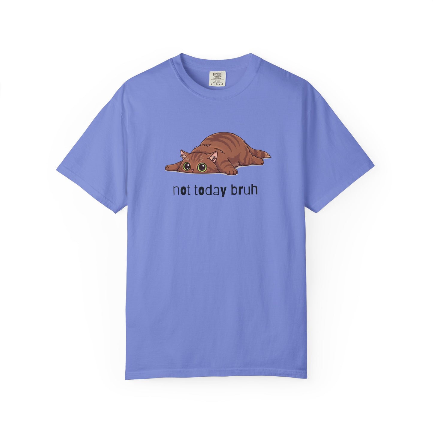 Long hair brown cat Not Today Bruh T-Shirt