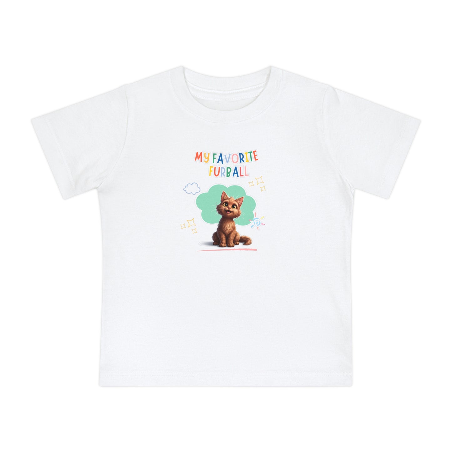 Long hair Brown Cat Favorite Furball Baby Tee