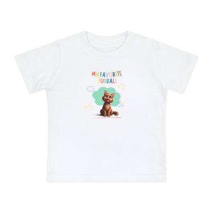 Long hair Brown Cat Favorite Furball Baby Tee