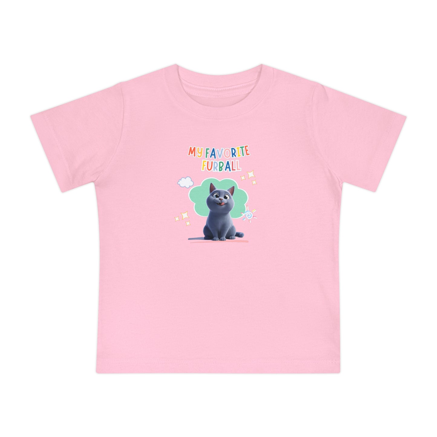 Short hair gray cat Favorite Furball Baby Tee