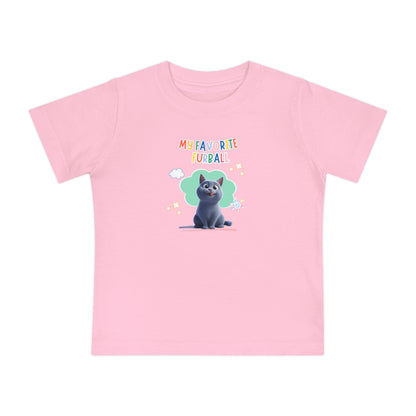 Short hair gray cat Favorite Furball Baby Tee
