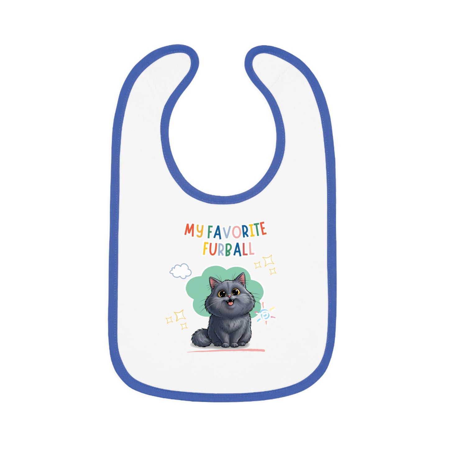 Persian Cat Favorite Furball Baby Bib
