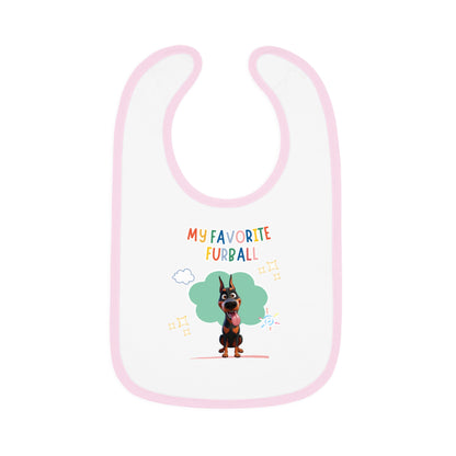 Doberman Favorite Furball Baby Bib