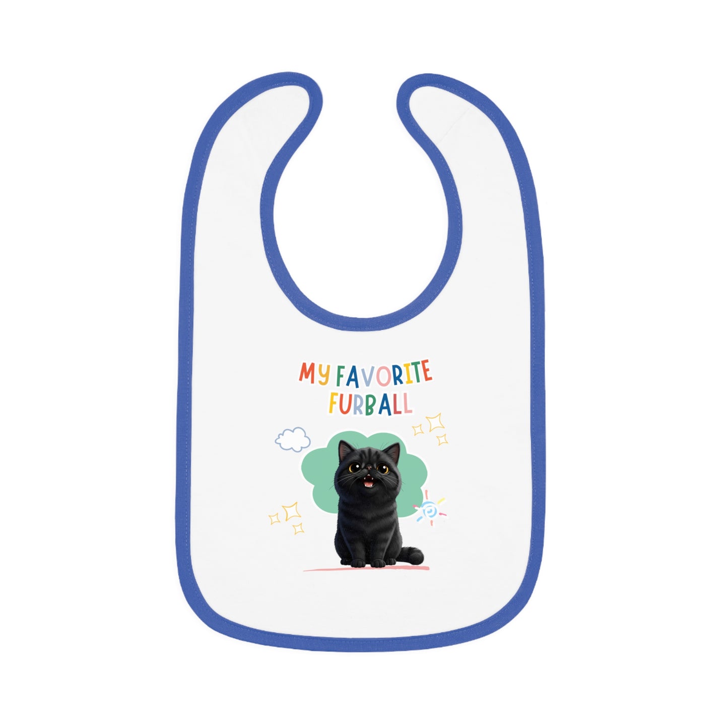 Exotic Shorthair Favorite Furball Baby Bib