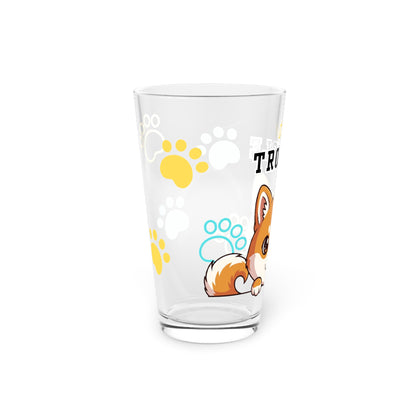 Shiba Tiny Trouble Pint Glass