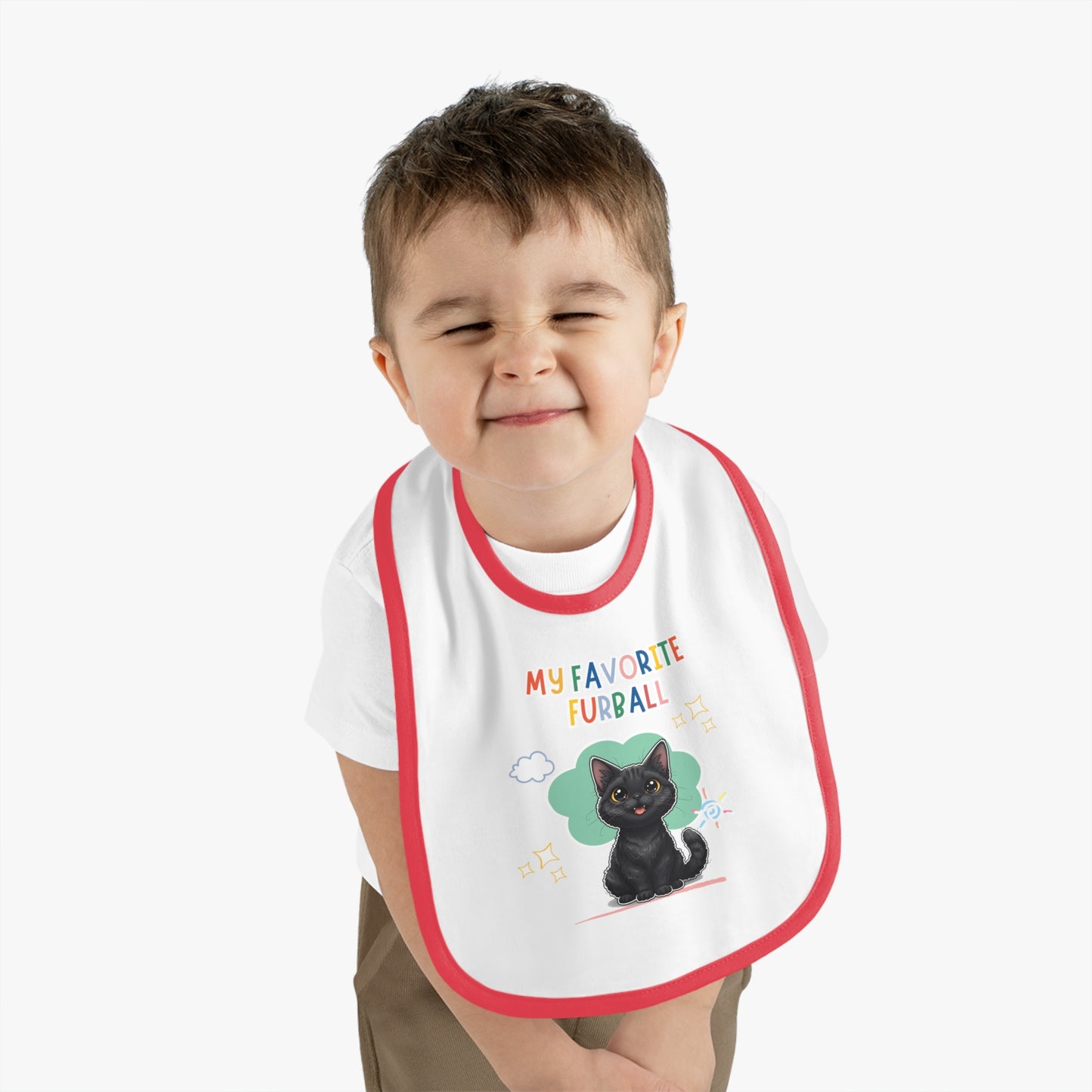 Selkirk Rex Favorite Furball Baby Bib
