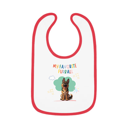 German Shepherd Favorite Furball Baby Bib