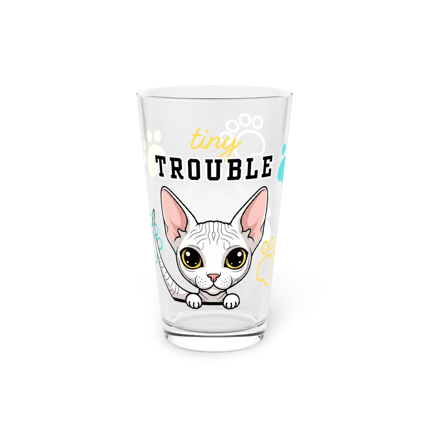 Sphynx Tiny Trouble Pint Glass