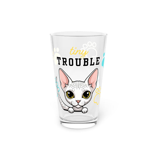 Sphynx Tiny Trouble Pint Glass