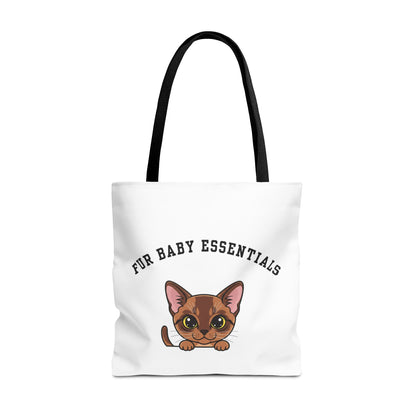 Short hair brown cat FurBaby Tote Bag