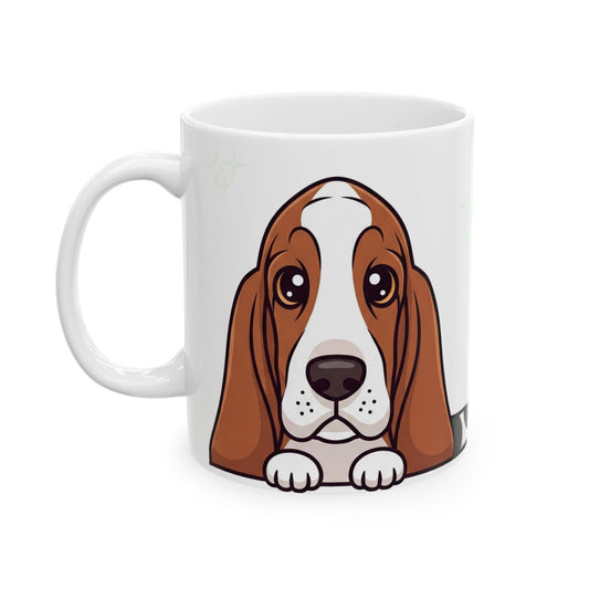 Bassethound Peek-a-Boo Mug | Best Bassethound Mama