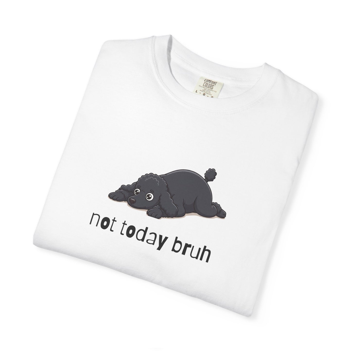 Poodle Not Today Bruh T-Shirt
