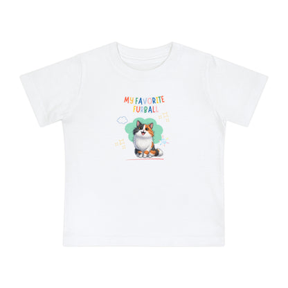 Long hair Calico Cat Favorite Furball Baby Tee