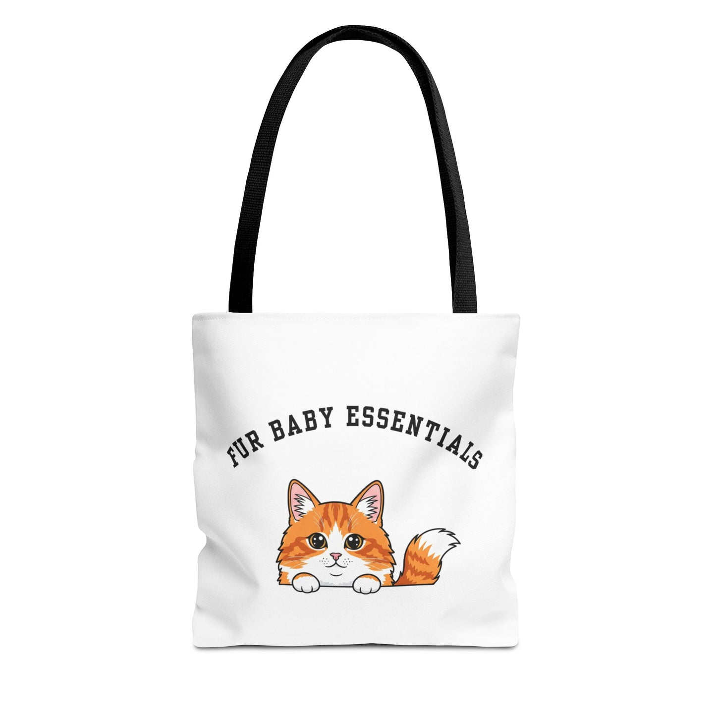 Long hair bi-color orange cat FurBaby Tote Bag