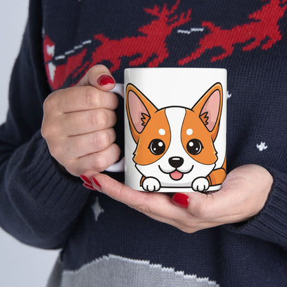 Corgi Peek-a-Boo Mug | Best Corgi Mama Gift